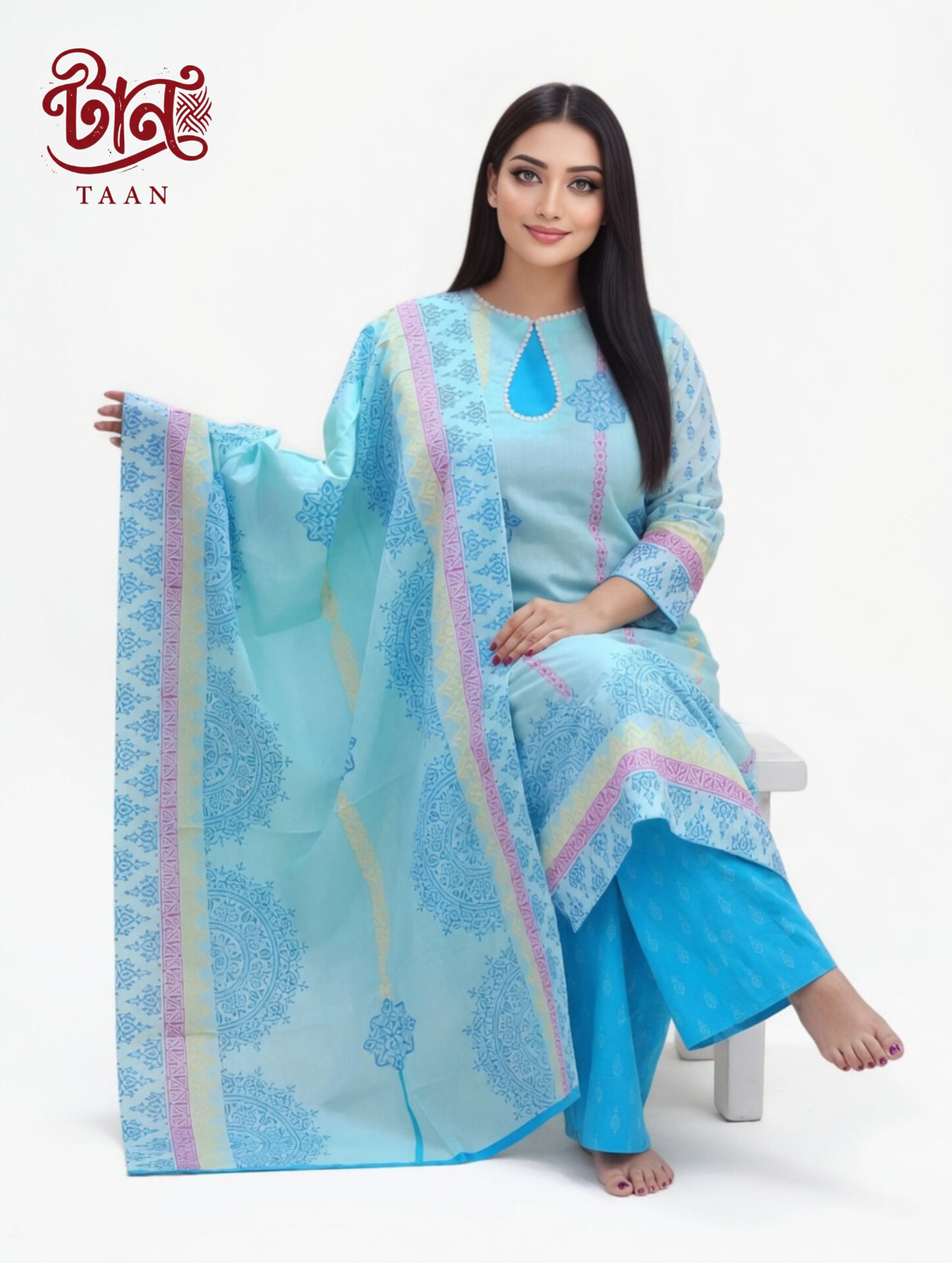 Designer Blocked Dress - Image 2